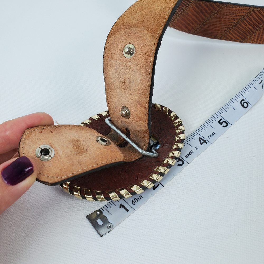 ACME Lizard Large Removable Buckle Belt Like New! - Picture 6 of 8